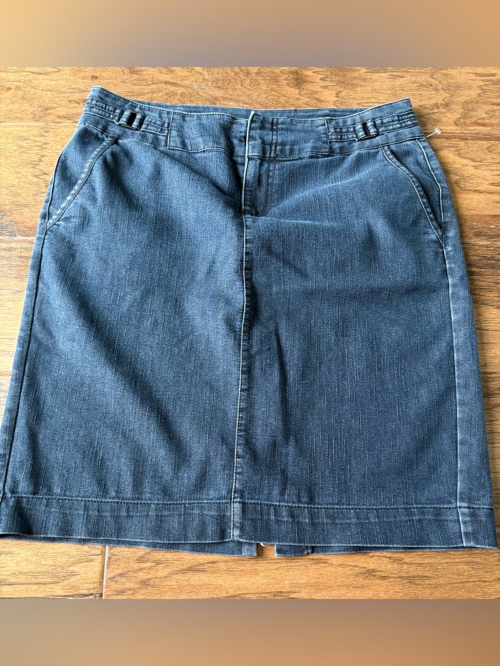 Roz & Ali Dark Blue Denim Skirt